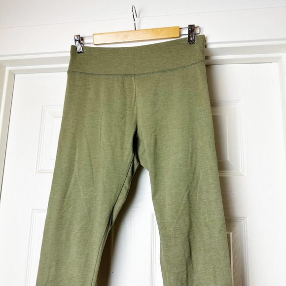 Aerie Women's Green Cotton Leggings sz L - Picture 2 of 7